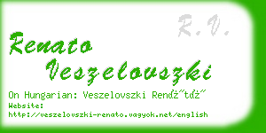 renato veszelovszki business card